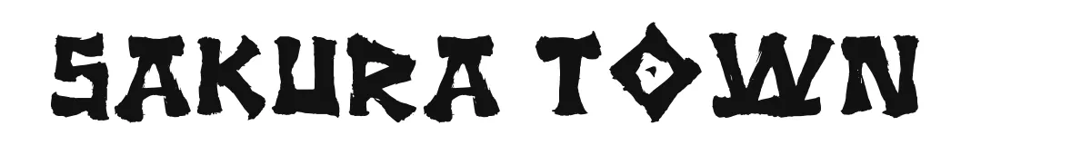 Sakura Town font preview