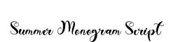 Summer Monogram Script