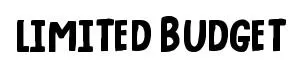 Limited Budget font preview