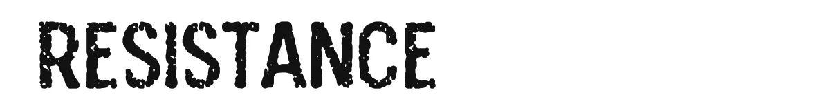 Resistance original font preview