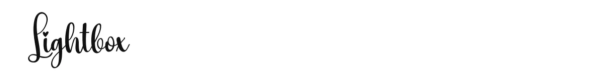 Lightbox font preview