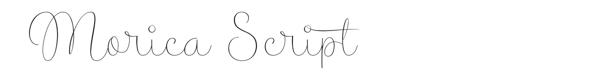 Morica Script font preview