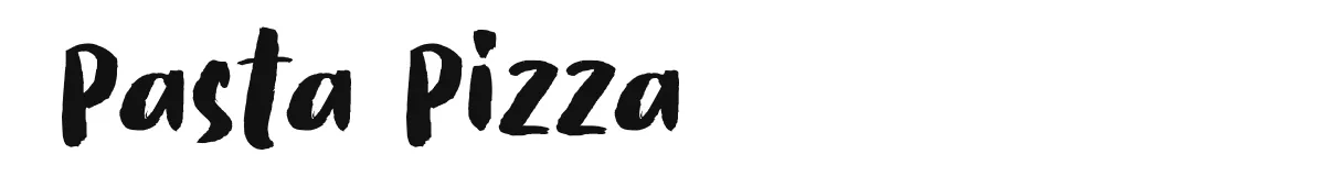 Pasta Pizza original font preview