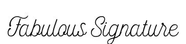 Fabulous Signature