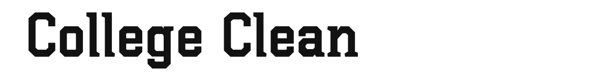 College Clean font preview