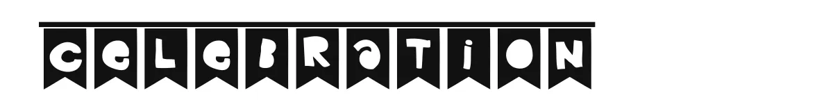 Celebration font preview