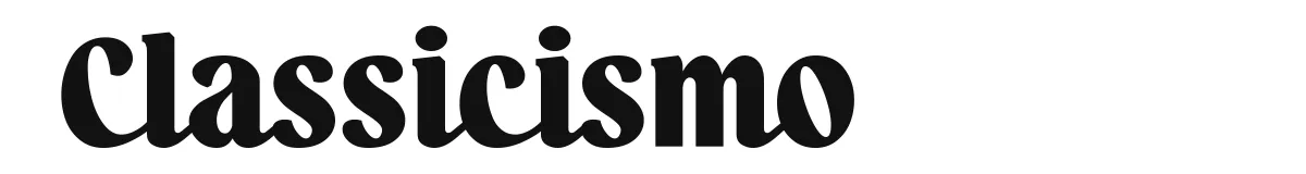 Classicismo font preview