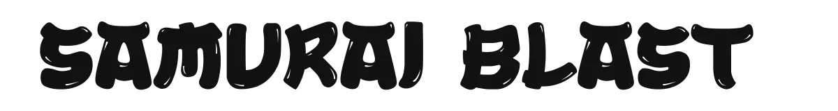Samurai Blast font preview