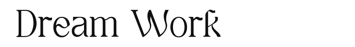 Dream Work font preview