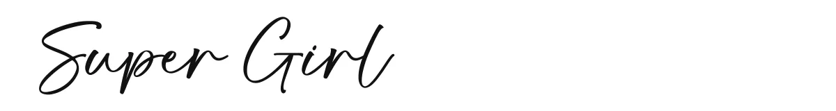 Super Girl font preview
