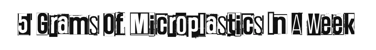5 Grams Of Microplastics In A Week font preview