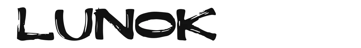 Lunok font preview
