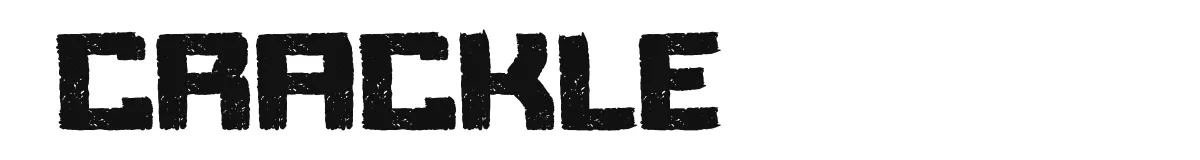 Crackle font preview