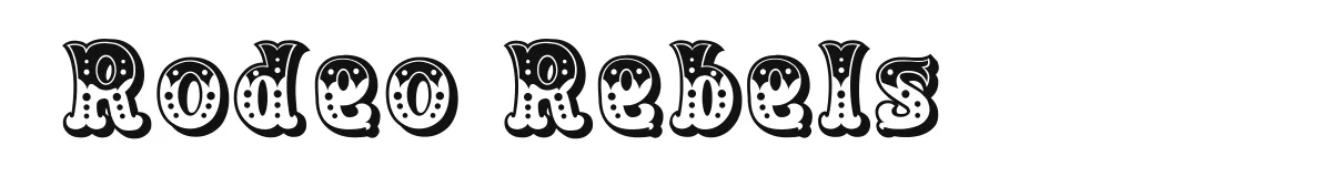 Rodeo Rebels original font preview