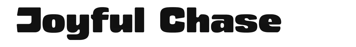 Joyful Chase original font preview