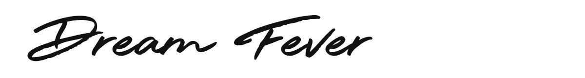 Dream Fever original font preview