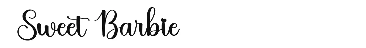 Sweet Barbie font preview