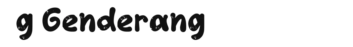 g Genderang original font preview