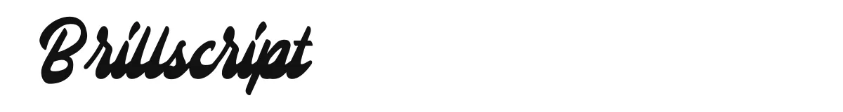 Brillscript font preview