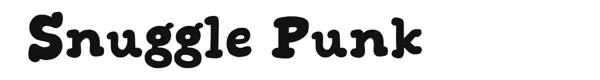 Snuggle Punk font preview