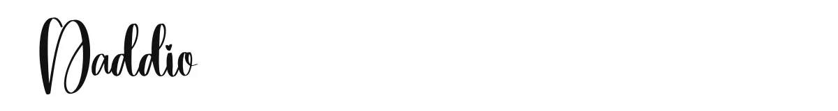 Daddio original font preview