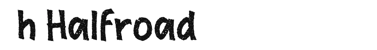 h Halfroad font preview