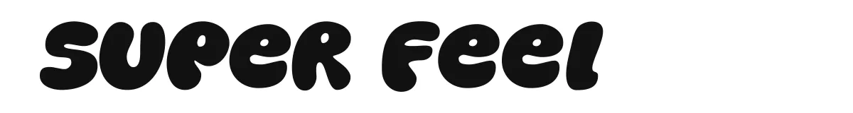 Super Feel font preview