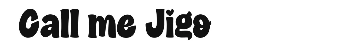 Call me Jigo font preview