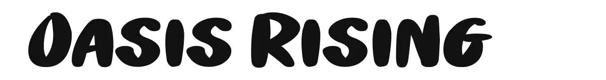 Oasis Rising original font preview