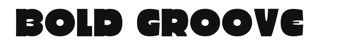 Bold Groove original font preview