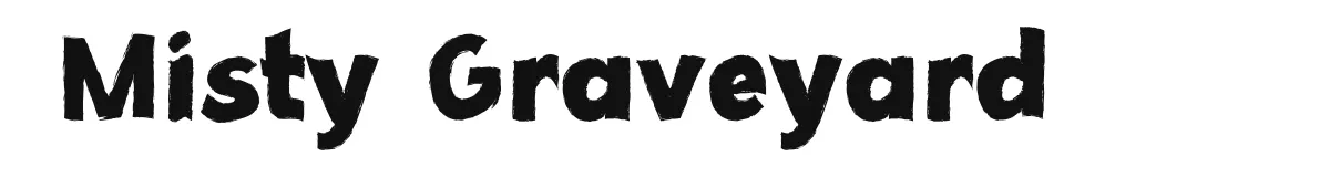 Misty Graveyard font preview