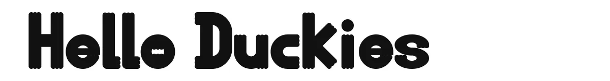 Hello Duckies Bold preview