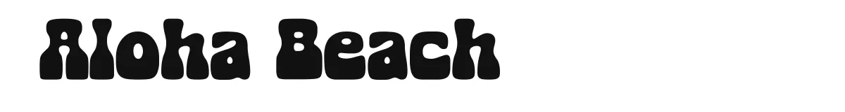 Aloha Beach font preview