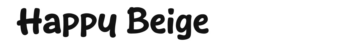 Happy Beige font preview