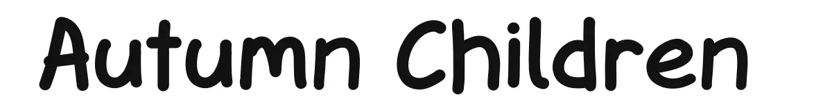 Autumn Children font preview