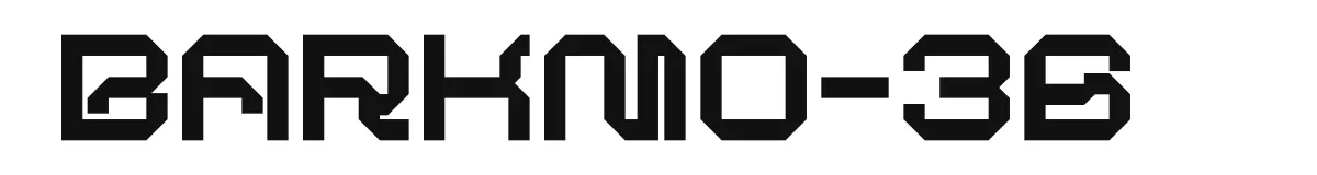 Barkmo-36 font preview