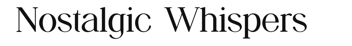 Nostalgic Whispers font preview