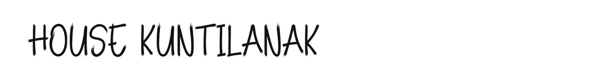 House Kuntilanak font preview