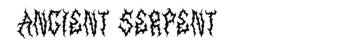 Ancient Serpent font preview