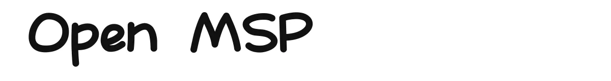 Open MSP font preview