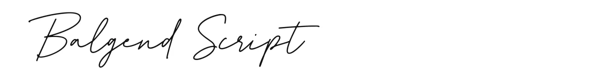 Balgend Script original font preview
