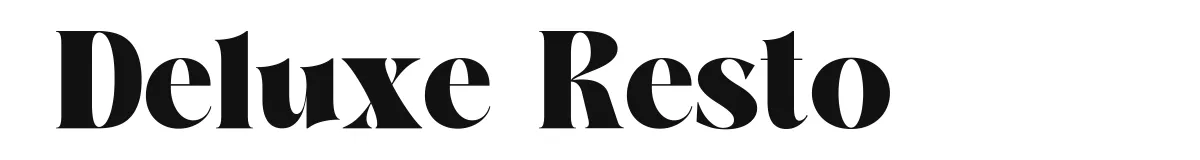 Deluxe Resto font preview