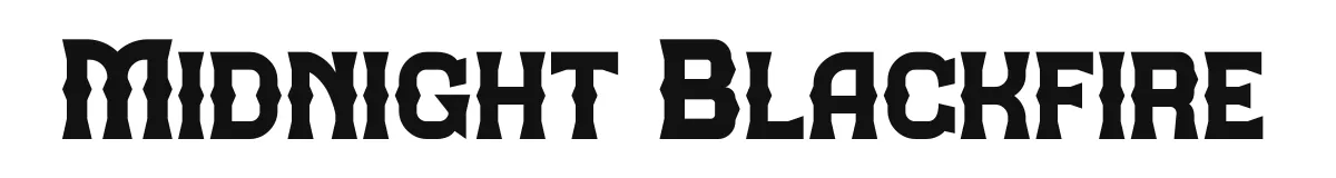 Midnight Blackfire font preview