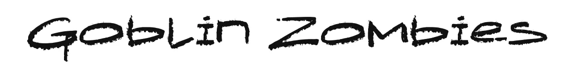 Goblin Zombies font preview