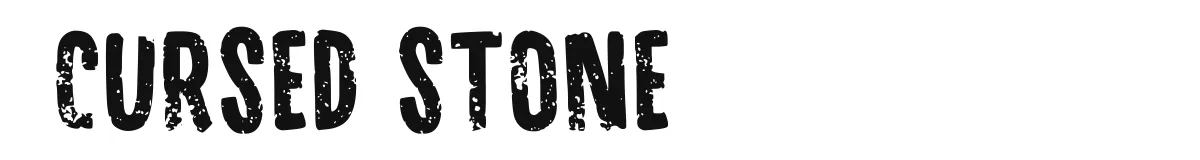 Cursed Stone font preview
