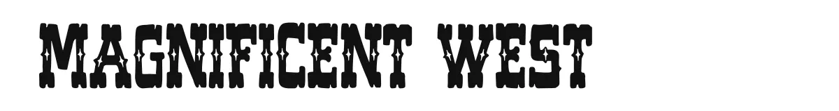 Magnificent West font preview