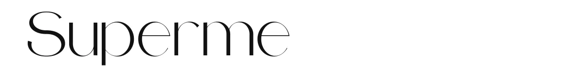Superme font preview