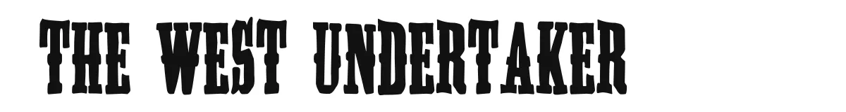 The West Undertaker font preview