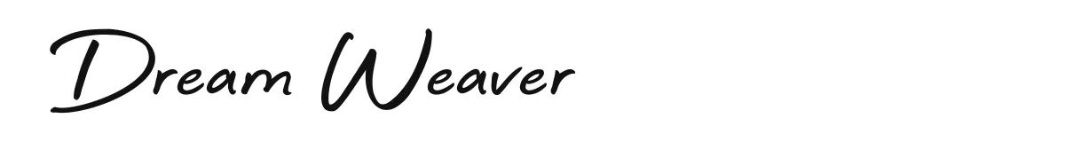 Dream Weaver font preview