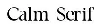 Calm Serif